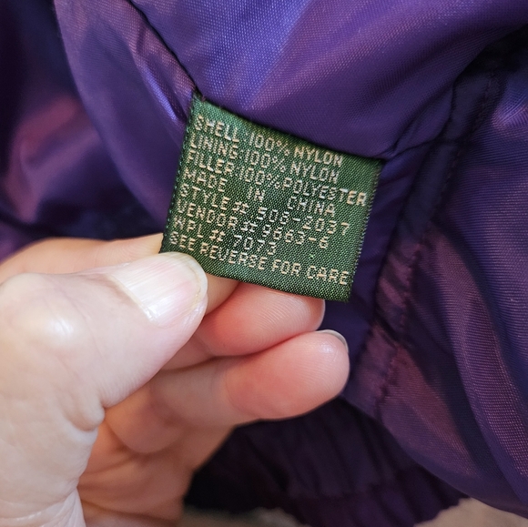 Vtg St John's Bay Women's Purple Wind Breaker Ski  Jacket Tribal Medium 80s-90s - Picture 13 of 14